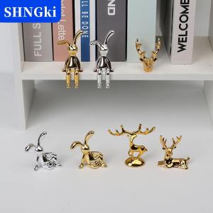 SHNGki Nai sừng tấm bức tượng Bắc Âu Giáng sinh Tuần lộc nghệ thuật bức tượng Cổ điển vàng thủ công mỹ nghệ trang trí bàn trang trí quà tặng