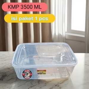 ( isi 1 pcs ) Food Box 3500ml Plastik / Toples Kotak Makanan KMP 3500 ml
