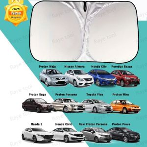 Car Sun Shade Windshield Car Sunshade Titanium Silver Material Foldable Sun Protection Multi-Layer Thickening UV Protection Suitable for A Variety of Vehicles Car Cover Sun shade Car Windshield Visor car accessories interior