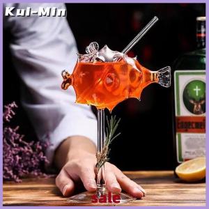 Kui-Min Hot Sáng Tạo Cocktail thủy tinh gai hình con cá ly thủy tinh KTV hộp đêm tiệc uống cốc bạch tuộc hình con chim rượu cốc nước trái cây