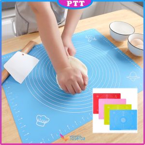 PTT Alas Tatakan Mat Talenan 50 x 40 cm Giling Gilas Rolling Adonan Kue Roti Pizza Fondant Silmat Silikon Silicone Kneading Pad Anti Lengket