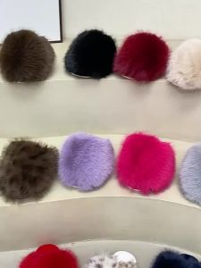Large Size Solid Color Fluffy Slippers With Soft Soles Winter Closed-Toe Home Warm Multi-Color Cotton Slippers