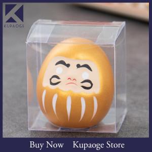 [Kupaoge] Japanese Daruma Doll Crafts Japanese Inspired Wealth Prosperity Decor Lucky Charm Fortune Ornament Landscape Home Desk Decor Miniature Gifts Accessories