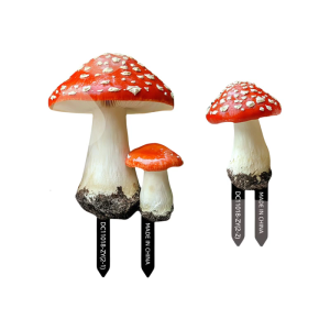 PVC Forest Mushroom Garden Stakes Cottage Yard Sign Lawn Ornaments For Patios Balcony Decoration Adds Charm To Any Space