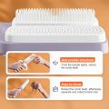 Self Cleaning Hair Brushes, Retractable Hair Brush, Easy Clean Hair Brush with Retractable Bristles, Anti Static Massage Comb Brush for Effortless Hair Removal and Cleaning (Grey). 