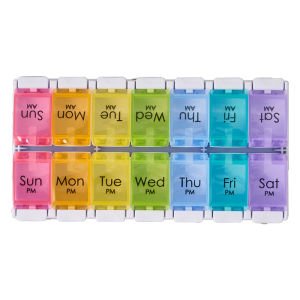 Medicine Case Box Weekly Pill Organizer Box And Planner Portable Pill Box Pill Medicine Container Pill Storage Organizer Case Holder 14 slots