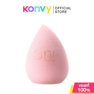 Oni Two-Sided Beveled Soft Sponge โอนิ พัฟฟองน้ำสำหรับแต่งหน้า (Lavender Purple/Choco Brown/Sakura Pink)