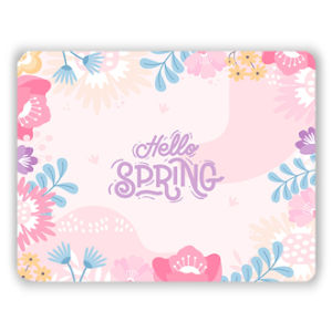 Mousepad FLOWER Alas Mouse / Tatakan Mouse Suvenir Gift