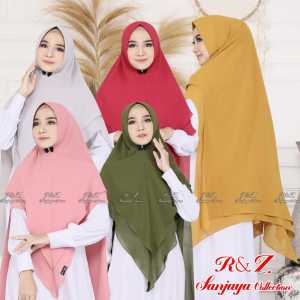 Jilbab Instan Ceruty 2 Layer JIlbab Khimar Ceruty 2 Layer Sahla Jumbo Kerudung Syari Hijab terbaru