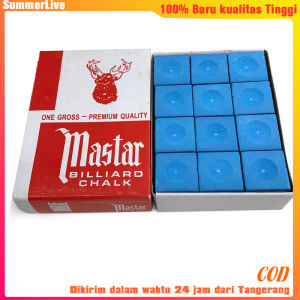 12Pcs Kapur Billiard / Chalk Kualitas Premium Master Chalk Bagus Kualitas