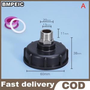 BMPEIC 60mm Thread IBC Water Tank Adapter Garden Fittings Replacement 1/2" 3/4" 1"