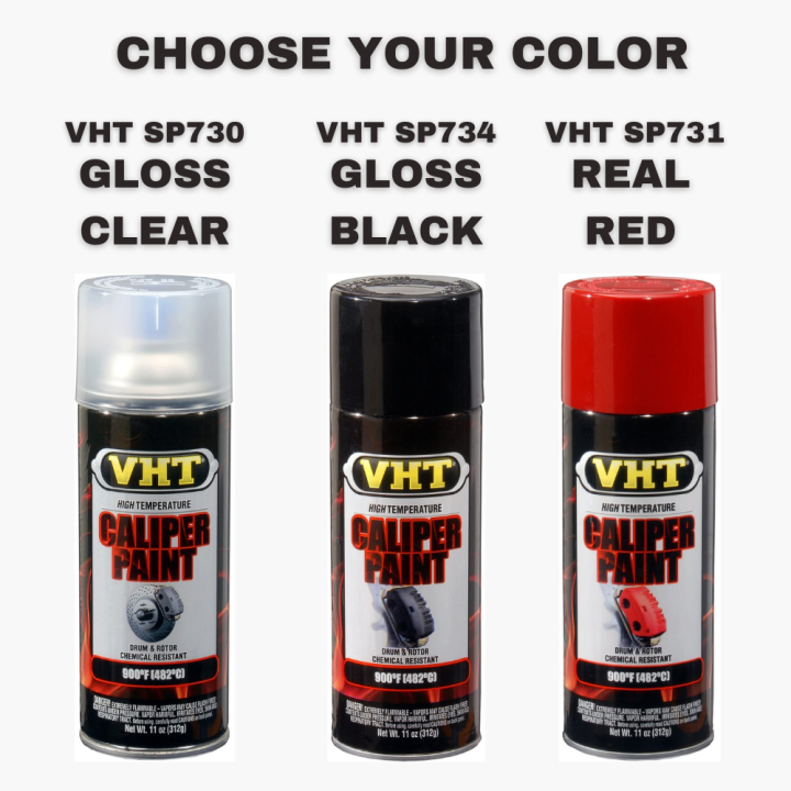 VHT SP734 SP730 SP731 CALIPER IN GLOSS BLACK / GLOSS CLEAR / REAL RED