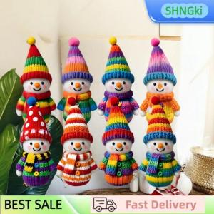 SHNGki 2D màu giáng sinh người tuyết Mặt dây chuyền gỗ phim hoạt hình XMAS cây treo trang trí tự làm nhà năm mới bên bầu không khí trang trí cung cấp