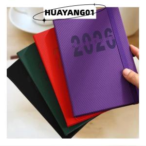HUAYANG01 [HOT FASHION] สมุดแพลนเนอร์2026สมุดแพลนเนอร์สมุดรายวันรายสัปดาห์ขนาด A5พร้อมเคสหนังเทียมสำหรับนักธุรกิจศึกษา