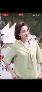 Áo blouse trắng trang trọng tay dài kiểu dáng công sở dành cho nữ size lớn tay áo công chúa có nơ chất liệu chiffon kiểu dáng gợi cảm phong cách Hàn Quốc áo thun trơn áo mặc thường ngày áo công sở.