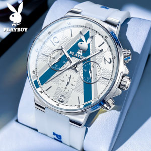 PLAYBOY Sport Watch For Men Sale Now Original Waterproof 2023 New Desigin Silicone Large Dial Mens Watch Gift Ideas For Boyfriend
