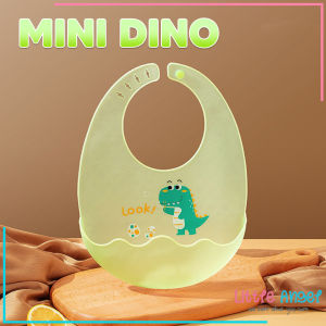 BABY BIB Celemek Makan Bayi Slaber Silikon Anak Bibs Karakter ELSA STITCH MICKEY MINI Karet Baby Burb Apron Silicon Anti Air