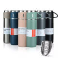 Termos Vacuum Flask Set 500ml Botol Minum Stainless Cangkir Set bisa Panas dan Dingin. 