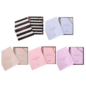 สมุดวางแผนงบประมาณ2025สมุดจดบันทึกตารางเวลาแบบขดลวดคู่ใช้วางแผนงบประมาณสมุดการวางแผนรายสัปดาห์2025สมุดบันทึกงบประมาณ150หน้ายกเลิกวันที่