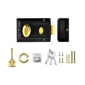 Heavy Duty Standard Gatelock Secure Doorknob for Wood & Metal with Complete Lockset and 3 Keys