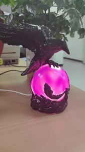 Cross-Border New Products GothicLEDlampMoonlightoftheCrow The black crow night light decoration is available in stock now