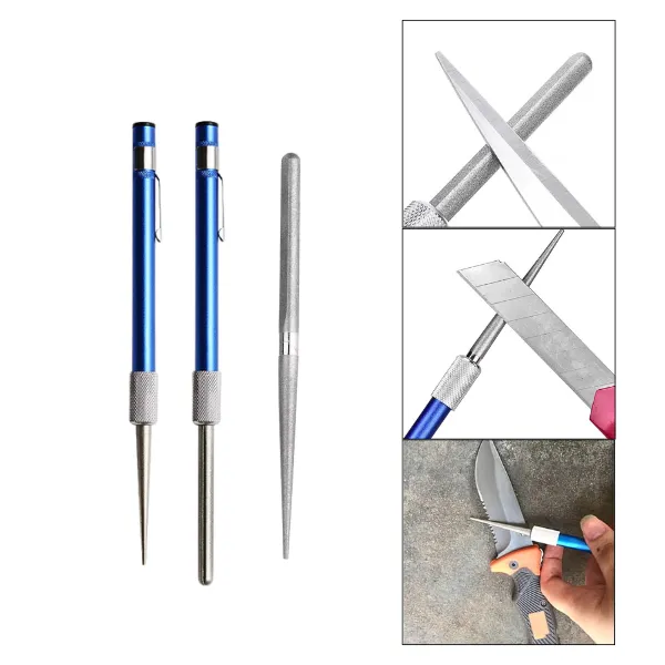 AC050 Sharpening Stone Pen Stick Knife Grit Sharpener Portable Diamond ...