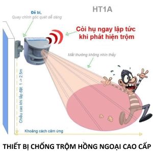 Thiết bị Chống Trộm Chuyên Nghiệp - Báo Động Hồng Ngoại Qua Đèn & Còi - Ship Toàn Quốc