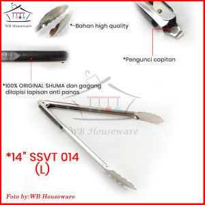 Penjepit Capit Jepit stainless Makanan Kue Gorengan Panggangan Grill BBQ SHUMA