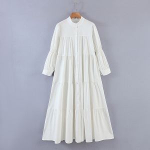 Womens Long Dress For Woman Casual Long Dress Plus Size Dress For Women Turtle Neck Loose Casual Top Black Jumpsuits Ladies Zanzea Dress Long Sleeve Dress Dress Putih Black Dress White Dress Musliam Dress