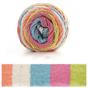 Yarns For Knitting And Crochet Rainbow Segment Dyed Yarn 5 Strand Wool DIY Handmade Knitted Baby Hat Scarf Sofa Yarn Wholesale2026