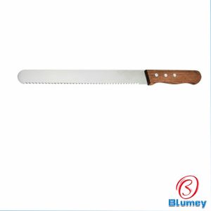 Blumey มีดตัดเค้กสแตนเลสแท้ ตัดขนมปัง ขนม ตัดเค้ก  เครื่องมืออบ มีดขนาด 10 นิ้ว bread knife มีสินค้าพร้อมส่ง