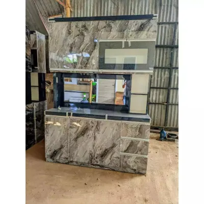 Rak Dapur/Lemari Sayur 4pintu HPL tebal 18mili/lemari sayur/lemari piring/rak piring/pengiriman only jabodetabek/free ongkir max 35km