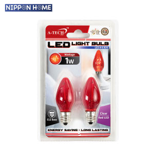 [ Electrical ] A-Tech Led Chilli Bulb E12 2PCS Per Pack Mini LED Light Bulb Red and Yellow 220V