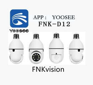 FNKvision กล้องหลอดไฟ กันน้ํา กล้องวงจรปิด  5 ล้าน Full HD 5MP กล้องหลอดไฟ ตรวจสอบ/แสงเครื่อง dual use WiFi กล้องหลอดไฟ