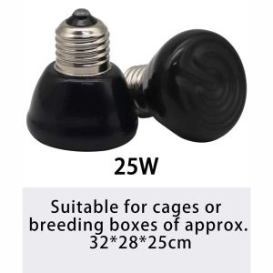 ไฟกกลูกนก ไฟกกไเต่า หลอดไฟเซรามิคให้ความร้อนสัตว์ รุ่นไร้แสง ไฟกกนก ไฟกกแมว หลอดไฟให้ความอบอุ่นสัตว์ ใช้กับขั้วE27 กกไฟสัตว์