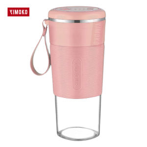Blender Fruit Juicer Portable Borosilicate Glass Cup Electric Juice Maker 4 Blade Knife Stainless Steel Cutter USB Rechargeable Small Extractor Ice Shaker Machine Mini Baby Food Chopper Hand Blended Squeezer Protein Powder Mixer Gym Bottle Jar Kids Office