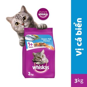 Hạt mèo Whiskas Thức ăn cho mèo trưởng thành 3kg Petemo Pet Shop