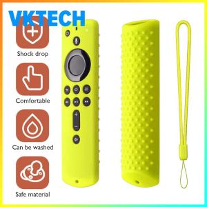[Vktech] Premium Silicone Remote Cover for Fire TV Stick 4K 2018 Durable and Flexible Protective Sleeve for Fire TV Stick 4K Remote Control