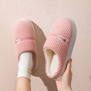 Free Shipping WomenS Cotton Slippers For Autumn And Winter Non-Slip Wear-Resistant And Fall-Proof Suitable For Indoor Use 2026 Corduroy Style Designed For Elderly Women