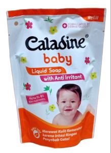 Caladine Baby Liquid Soap with Anti Irritant Refill 210 ml / Sabun Cair Perawatan Bayi Kemasan Pouch