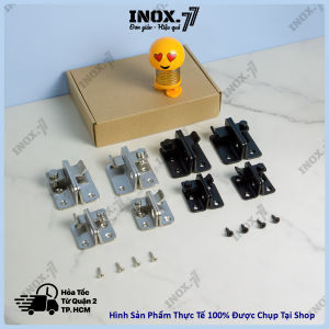 [HCM]Chốt khóa cửa then cửa bằng thép không gỉ (INOX 201) K01 chắc chắn dày 3.5mm Full ốc vít - 108