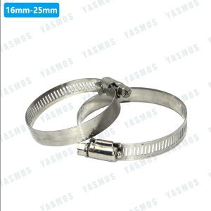 10PCS Stainless /Metal Hose Clamp Pipe Clamp 304 Adjustable Stainless Steel Pipe Clamp Fixed Pipe Clamp