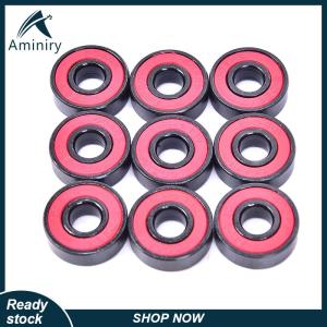 Aminiry[Love sports] 10Pcs set 608 2RS Bearing Deep Groove Steel Sealed Ball Bearings 608RS 608-2RS