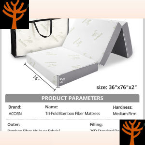 3 Folding Memory Foam Mattress 2/3/4Inch Single Tatami Foldable Floor Mattress With Ultra Soft Removable Cover