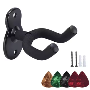 KAWES Guitar Wall Mount Ukulele Hanger Hook Holder Stand Ganger Ganger Kait untuk Gitar Bass Listrik Akustik dan Ukulele
