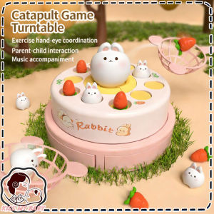 New Kid Montessori Toy Rabbit Cartoon Flying Rabbit carrot Catching Toy Development Sensory Interaction Game Toy Gifts