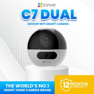 EZVIZ C7 DUAL 2K+ Dual Lens CCTV camera with audio and speaker IP Security WiFi cctv camera connect cellphone indoor cctv Two Way Calling by Gesture Recognition IR Night Vision  cctv camera wifi connect 360