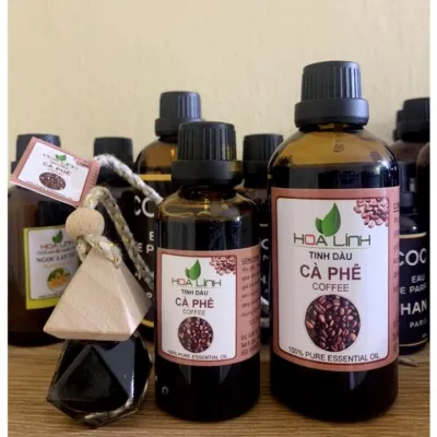 Tinh dầu CAFE nguyên chất 100% xông phòng spa khách sạn thơm oto... | TINH DẦU HOA LINH ( Tặng vỏ lọ treo xe)