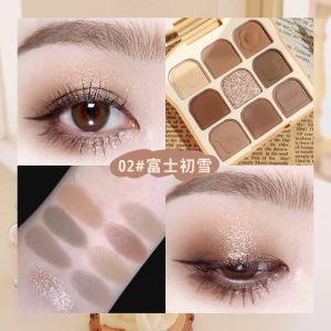 NOVO5645 NOVO SOFT EYES TOAST EYESHADOWS PALETTE โนโว อายแชโดว์ 9 สี เม็ดสีแน่น ติดทน นานทั้งวัน