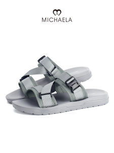 MICHAELA Street Buckle Strappy Sandals Breezy Re-Nylon Mens Slippers for Daily Casual SH7529035 XD